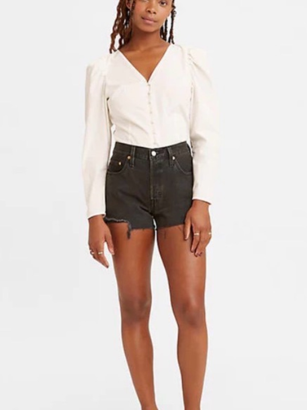 Levis 501® Original Short Lunar Black Size 26